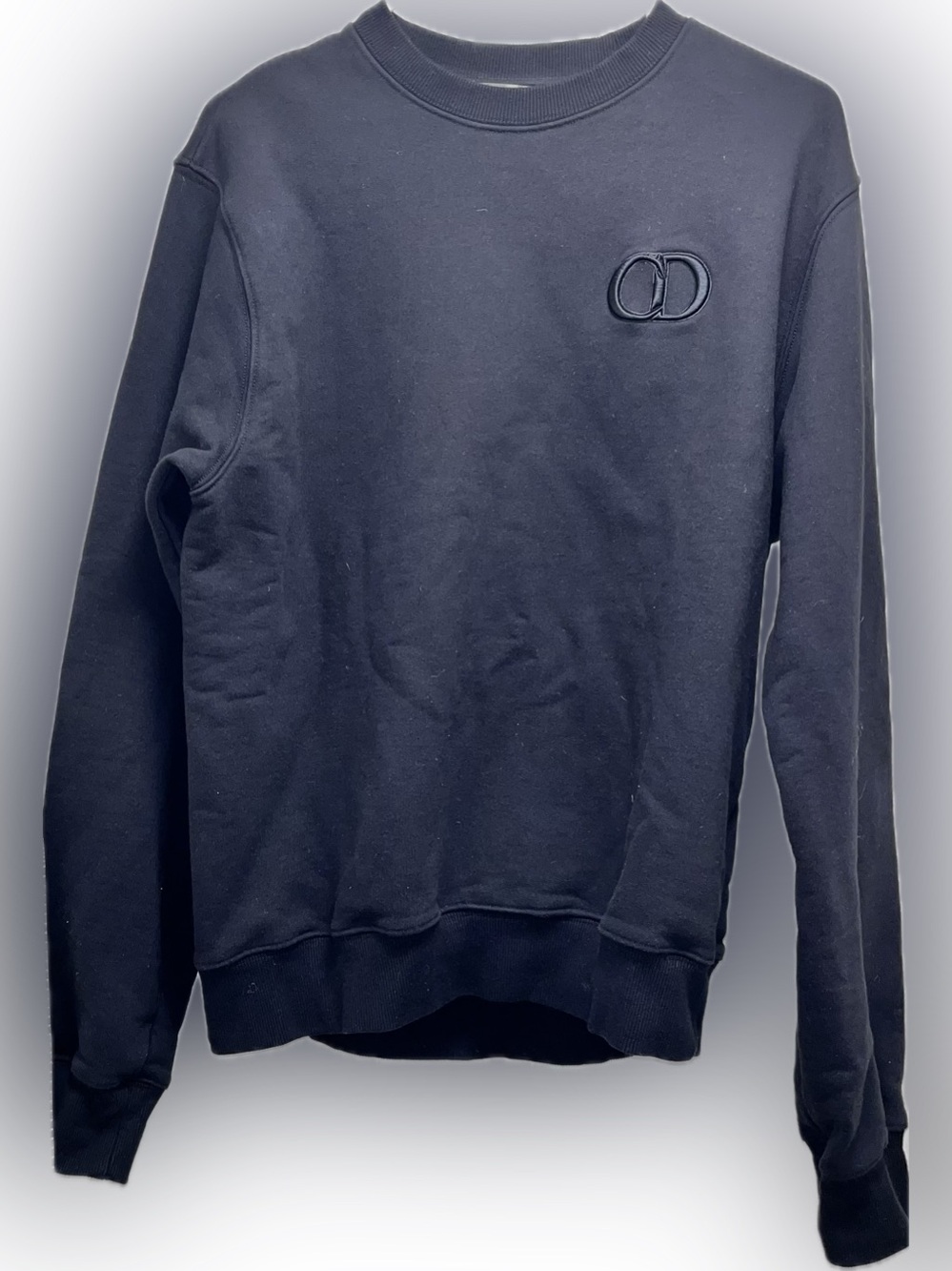 Dior Black Logo-Accent Crewneck